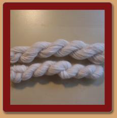 handgesponnenes Stickgarn
